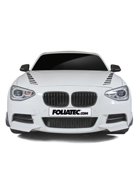 PEGATINA PARA COCHE DISEÑO SOMBRAS NEGRA MATE  77  X 9 CM  2 PIEZAS