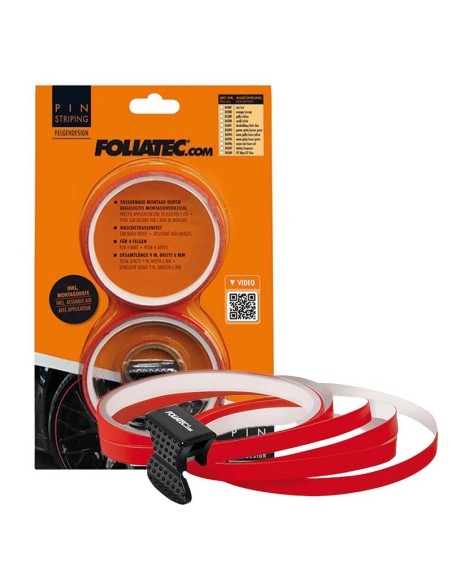 PIN DISEÑO DE LLANTA  AYUDA DE MONTAJE INCLUÍDA  ROJO L  8 6 M (4 X 2 15 M)  W  6 MM