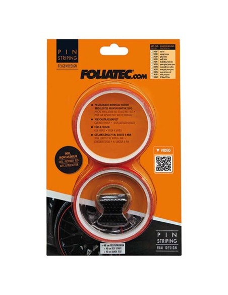 PIN DISEÑO DE LLANTA  AYUDA DE MONTAJE INCLUÍDA  ROJO L  8 6 M (4 X 2 15 M)  W  6 MM