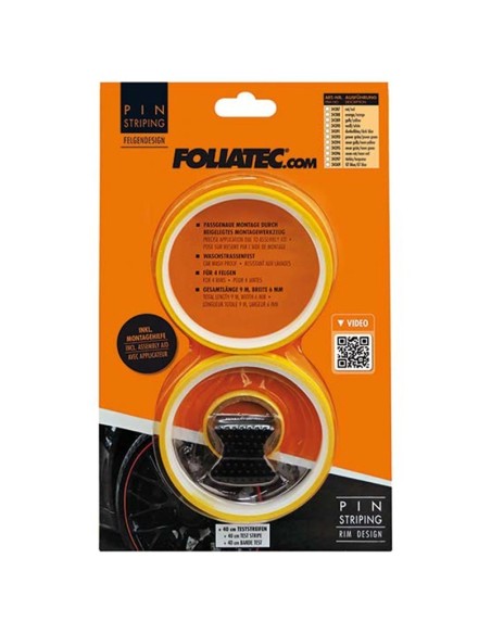 PIN DISEÑO DE LLANTA  AYUDA DE MONTAJE INCLUÍDA  AMARILLO L  8 6 M (4 X 2 15 M)  W  6 MM