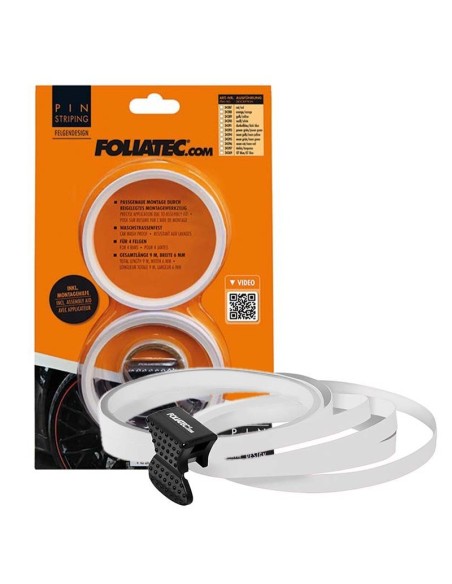 PIN DISEÑO DE LLANTA  AYUDA DE MONTAJE INCLUÍDA  BLANCO L  8 6 M (4 X 2 15 M)  W  6 MM