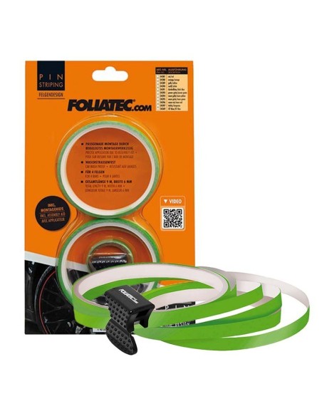 PIN DISEÑO DE LLANTA  AYUDA DE MONTAJE INCLUÍDA  POWER-VERDE L  8 6 M (4 X 2 15 M)  W  6 MM