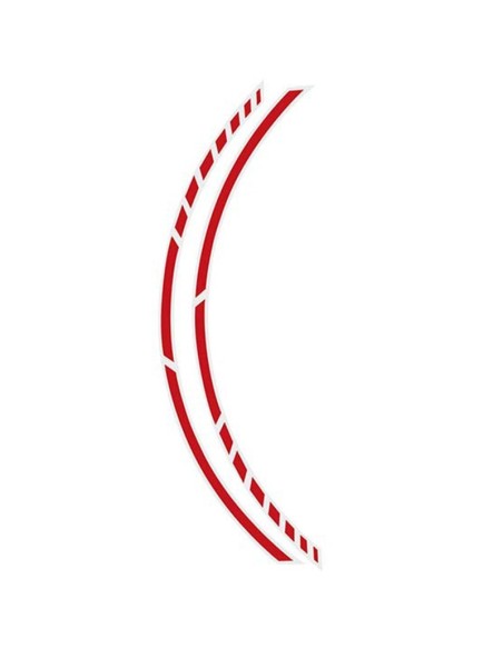 PIN STRIPING RACING ROJO 14 BANDAS DE 7 MM X 41 CM  INCLUIDO ESPACIADOR