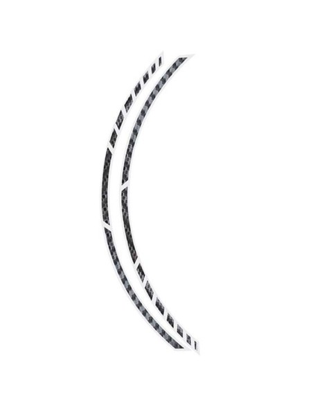 PIN STRIPING RACING CARBON STRUCTURED 14 BANDAS DE 7 MM X 41 CM  INCLUIDO ESPACIADOR