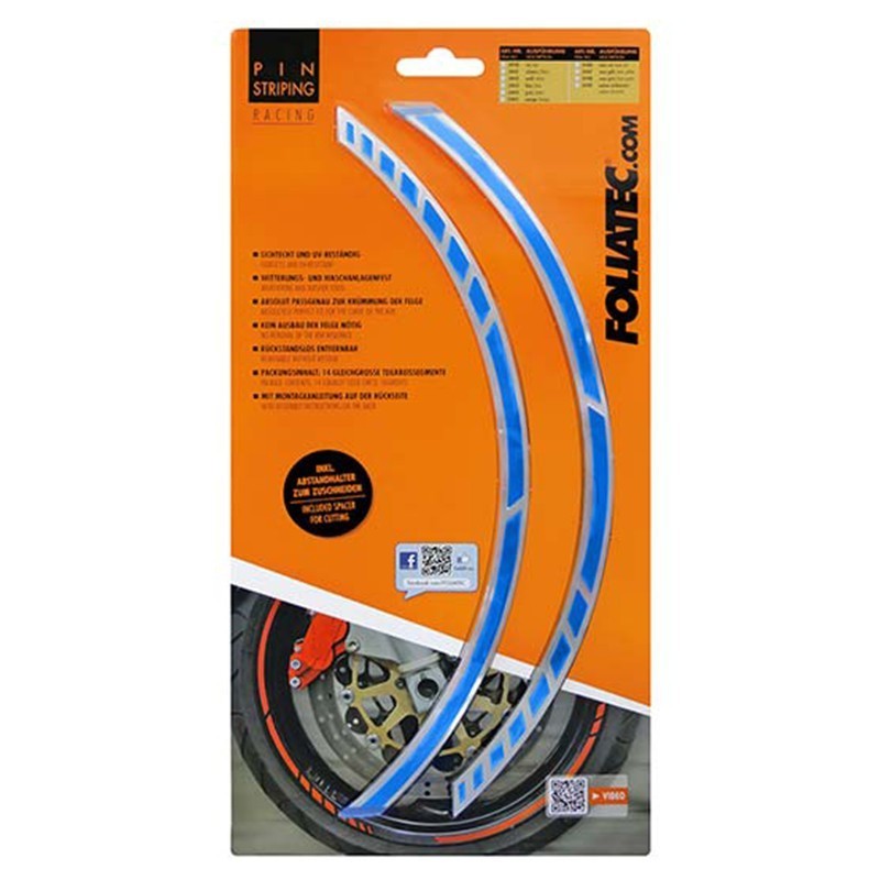 PIN STRIPING RACING GT AZUL 14 BANDAS...