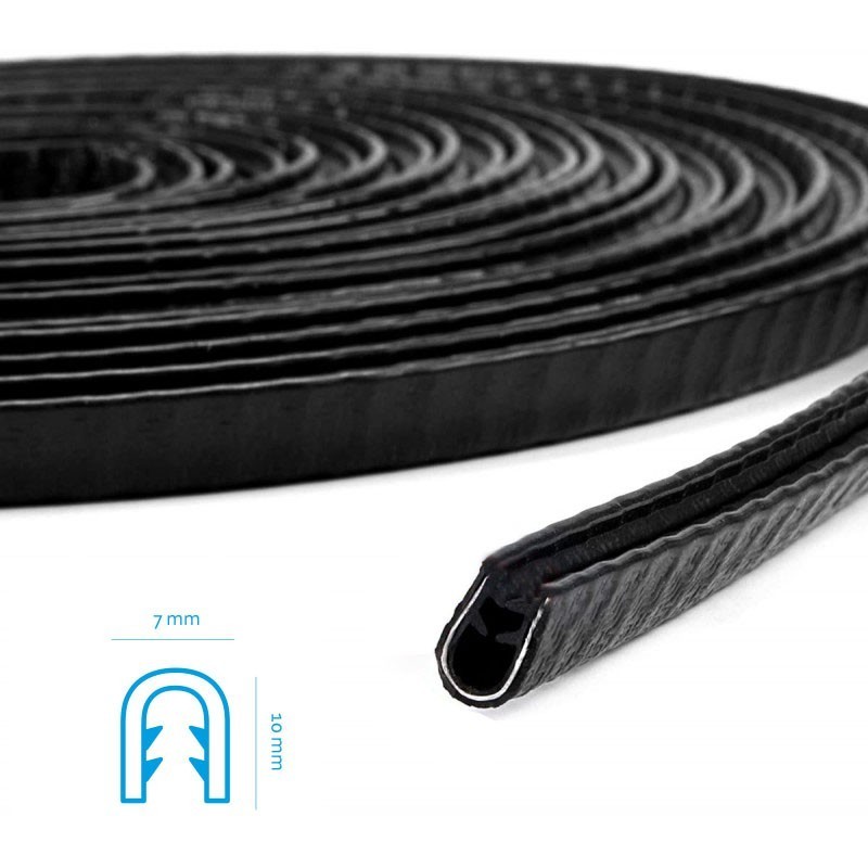 PROTECTOR DE PUERTA NEGRO CARBON OCC...