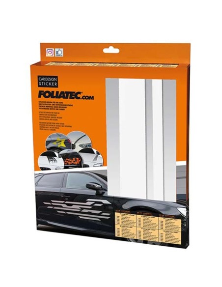 PEGATINAS PARA EL COCHE DISEÑO LÍNEAS BLANCO