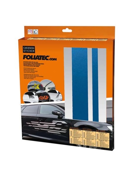 PEGATINAS PARA EL COCHE DISEÑO LÍNEAS AZUL