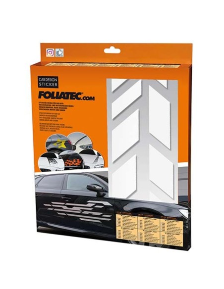 PEGATINA PARA COCHE DISEÑO SOMBRAS BLANCO