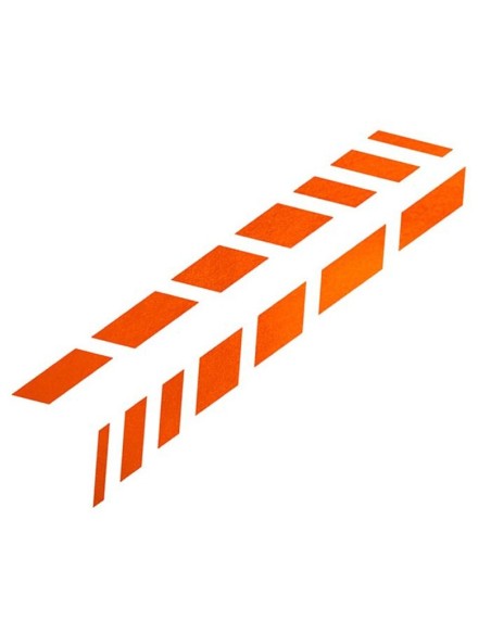 PEGATINA PARA COCHE DISEÑO SOMBRAS NARANJA