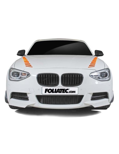 PEGATINA PARA COCHE DISEÑO SOMBRAS NARANJA