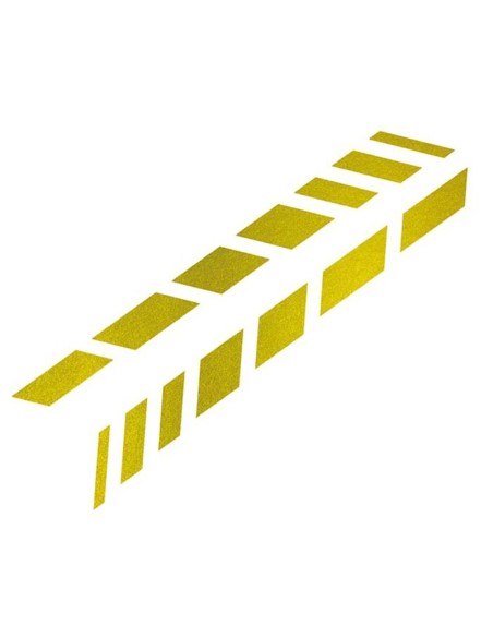 PEGATINA PARA COCHE DISEÑO SOMBRAS DORADO