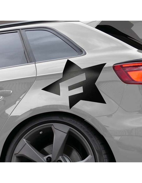 PEGATINA PARA COCHE DISEÑO F-STAR NEGRO