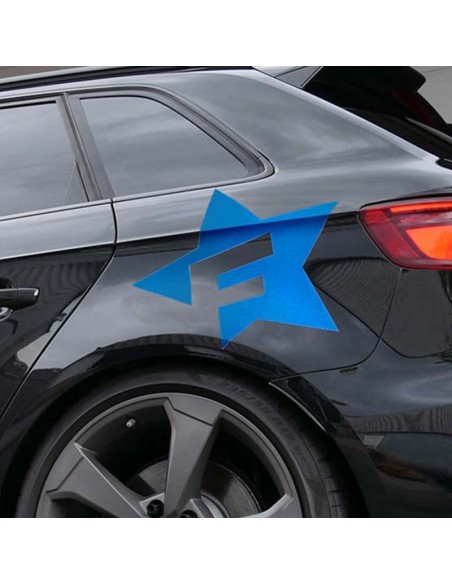 PEGATINA PARA COCHE DISEÑO F-STAR AZUL