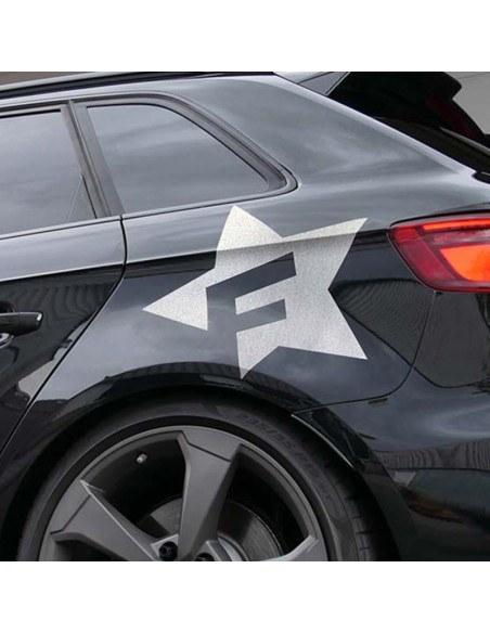 PEGATINA PARA COCHE DISEÑO F-STAR PLATA