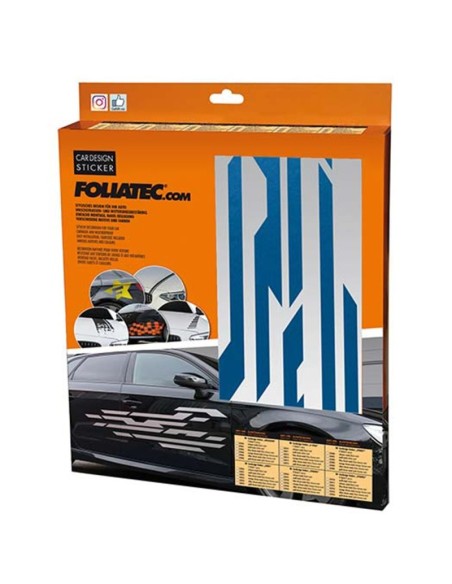 PEGATINA PARA COCHE DISEÑO STREET AZUL