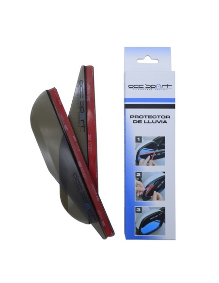 PROTECTOR DE LLUVIA PARA ESPEJO RETROVISOR LATERAL AHUMADO