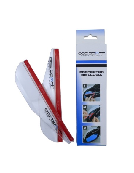 PROTECTOR DE LLUVIA PARA ESPEJO RETROVISOR LATERAL TRASLÚCIDO