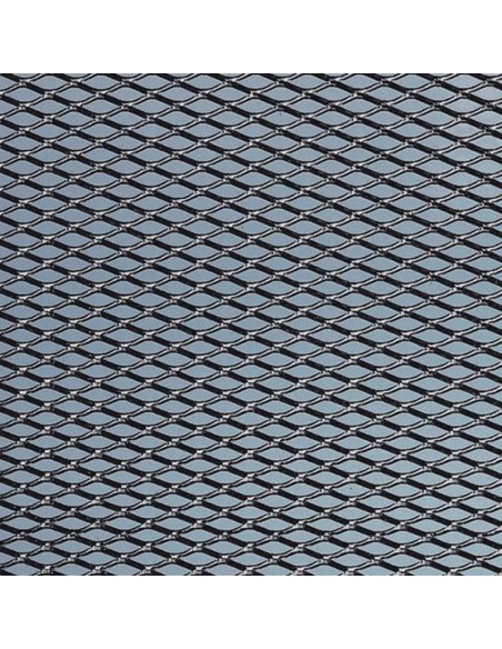 REJILLA ALUMINIO  MEDIUM-MESHED  NEGRA 2 PIEZAS  20 X 60 CM