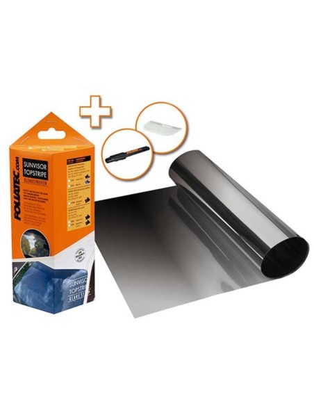 SUNVISOR TIRA ANTIDESLUMBRAMIENTO  NEGRA 19 X 150 CM