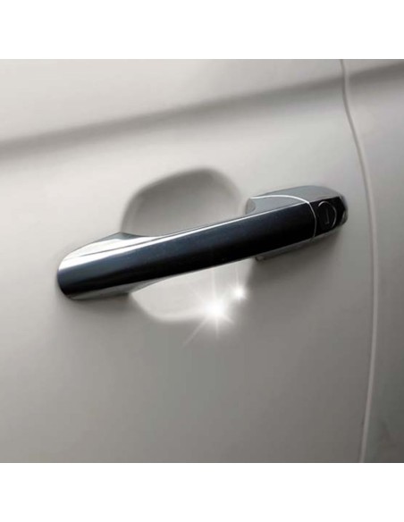 LÁMINA DE PROTECCIÓN DE PINTURA PARA LA MANIJA DE LA PUERTA TRANSPARENTE 4 PIEZAS