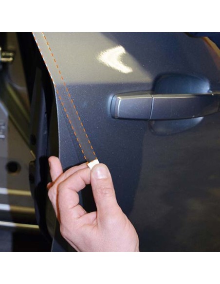 LÁMINA DE PROTECCIÓN DE PINTURA PARA EL BORDE DE LA PUERTA  TRANSPARENTE 4 PIEZAS