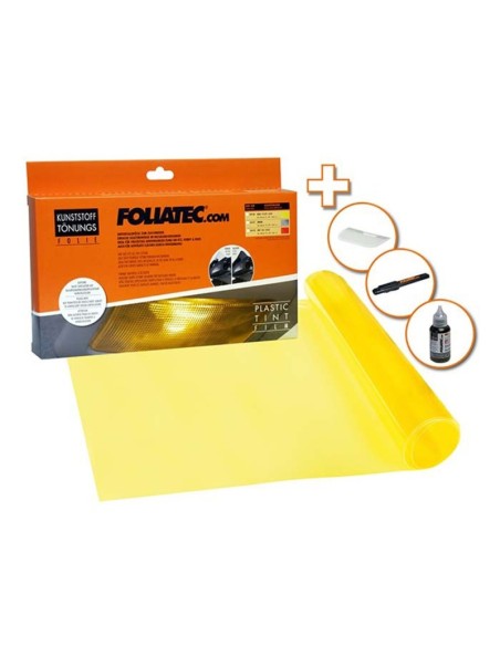 FILM DE PLÁSTICO TINTADO AMARILLO  1 PIEZA  30 X 100 CM