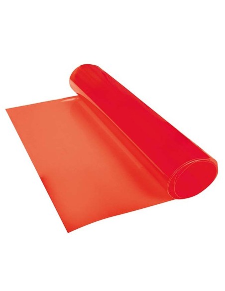 FILM DE PLÁSTICO TINTADO ROJO  1 PIEZA  30 X 100 CM
