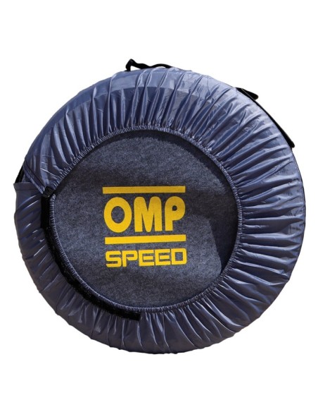 OMP SPEED JUEGO DE 4 FUNDAS UNIVERSALES PARA ALMACENAMIENTO Y TRANSPORTE DE NEUMÁTICOS CON BOLSILLO Y PROTECCIÓN DELANTERA