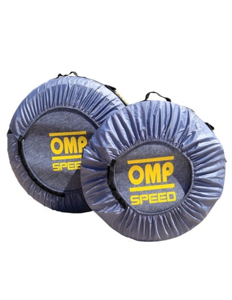OMP SPEED JUEGO DE 4 FUNDAS UNIVERSALES PARA ALMACENAMIENTO Y TRANSPORTE DE NEUMÁTICOS CON BOLSILLO Y PROTECCIÓN DELANTERA