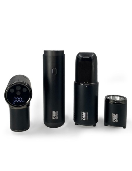 OMP MECCANICA 5 EN 1 KIT PORTÁTIL MULTI-FUNCIÓN ARRANCADOR, COMPRESOR DE AIRE, ASPIRADORA, LINTERNA Y POWER BANK CON ESTUCHE