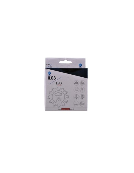 LUZ DE ADVERTENCIA 12+3 LED 3XAAA AMBAR