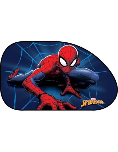 PAR DE CORTINAS LATERALES TRAPECIO SPIDERMAN 65X38CM 2 PZ