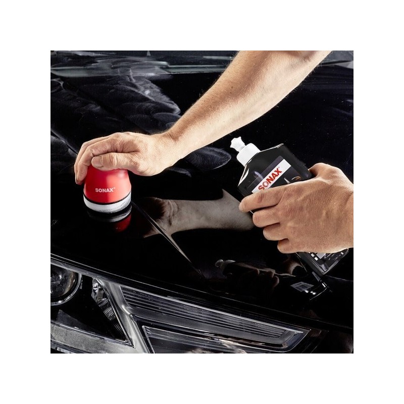 SONAX ABRILLANTADOR + CERA NEGRA 500ML
