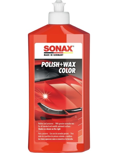 SONAX PULIMENTO + CERA ROJA 500ML