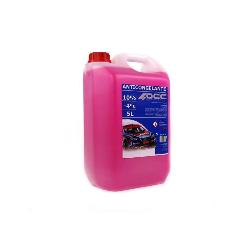ANTICONGELANTE ROSA 10% -4ºC 5 LITROS