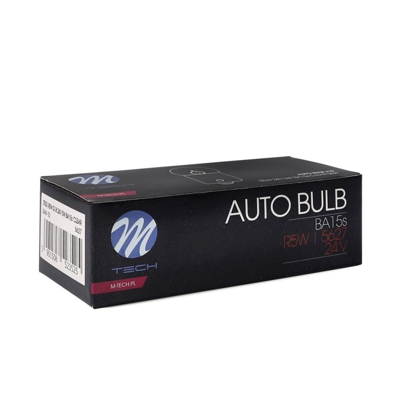 LÁMPARA M-TECH BA15S R5W 24V/5W G18...