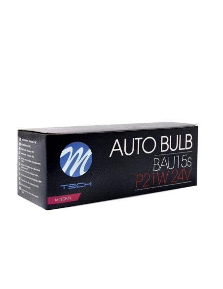 LÁMPARA M-TECH BAU15S 24V/21W BLANCO | 10 UDS