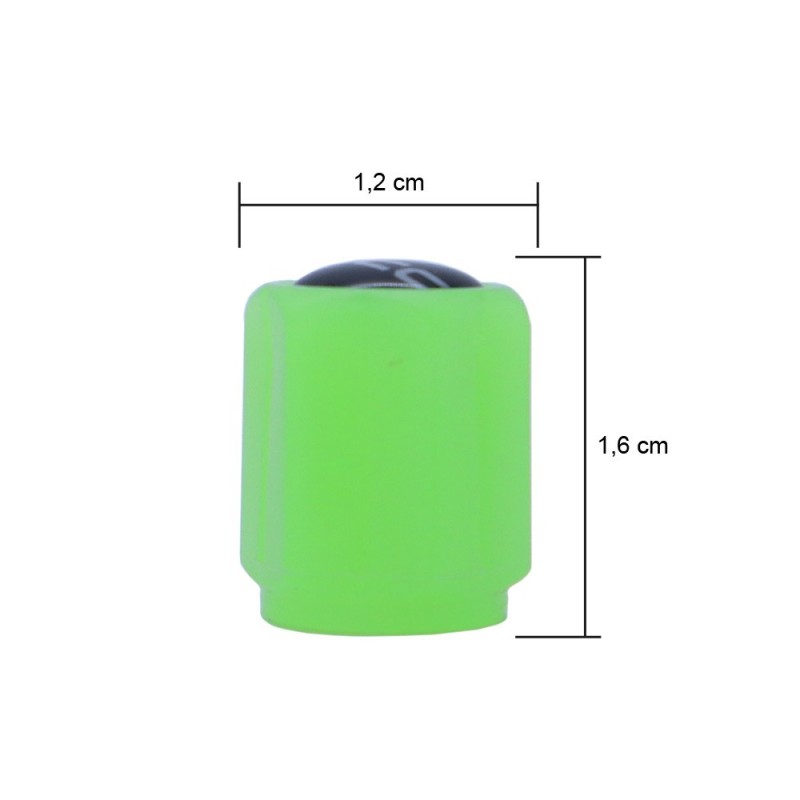 TAPONES VALVULA LED VERDE