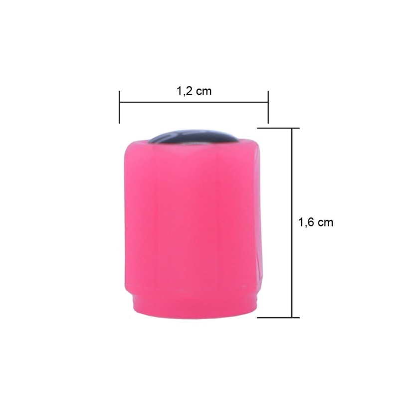 TAPONES VALVULA LED ROSA