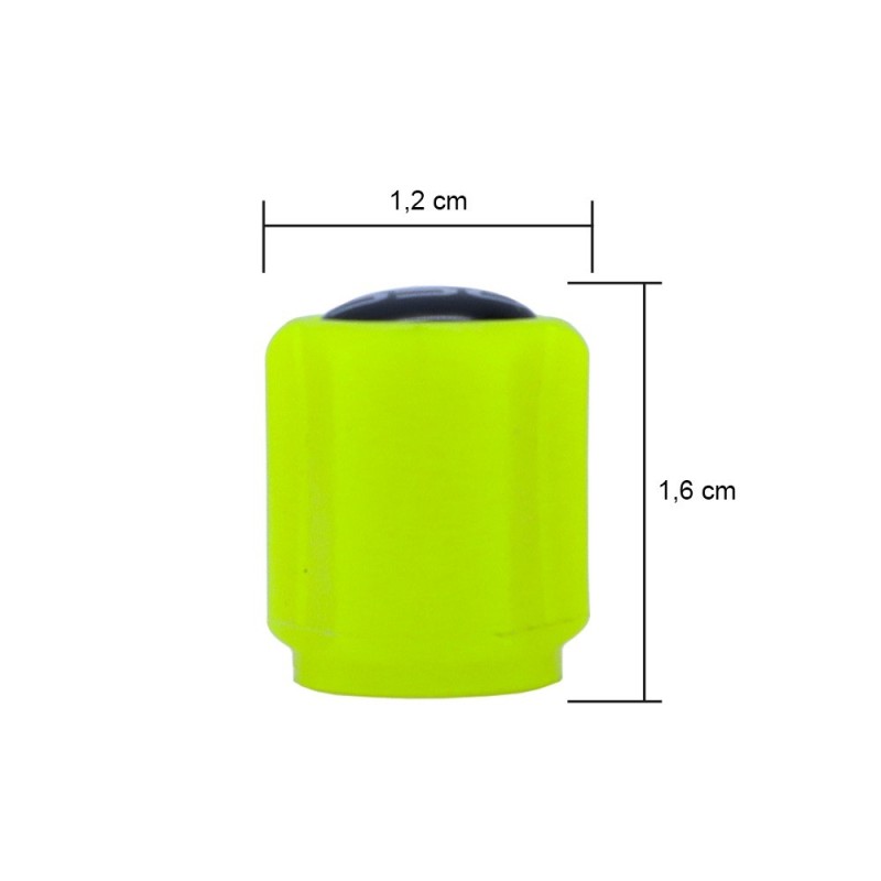 TAPONES VALVULA LED AMARILLO