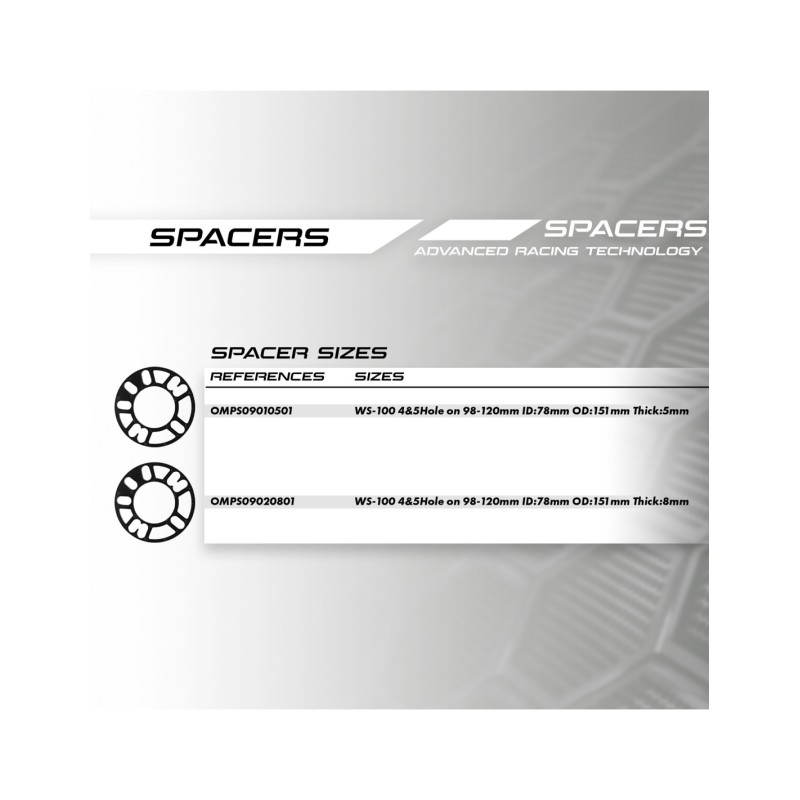 OMP SPEED JUEGO DE SEPARADORES...