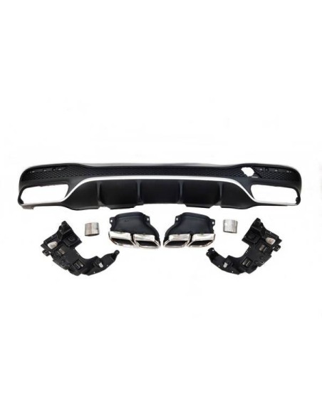 Difusor Trasero BMW F30 / F31 Look Performance 2 Salidas