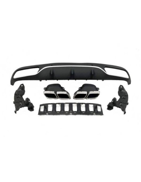 Difusor Trasero Volkswagen Golf 7.5 look GTI 2 Salidas