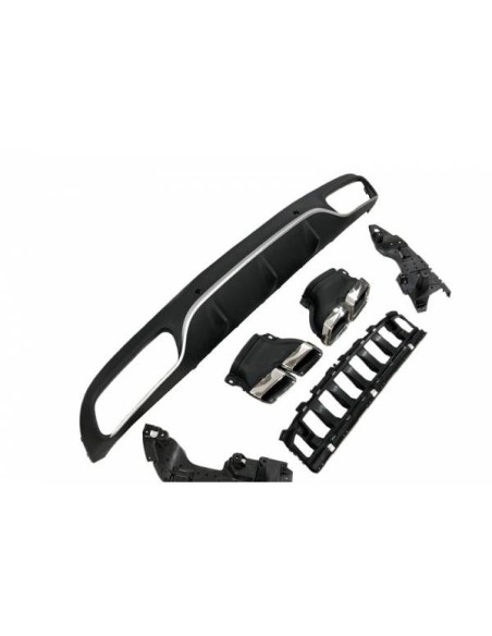 Difusor Trasero Volkswagen Golf 7.5 look GTI 2 Salidas