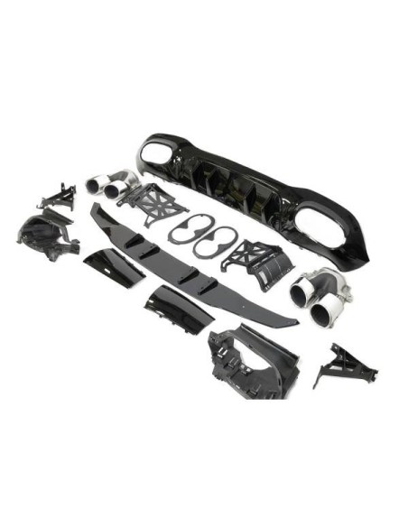 Difusor Trasero Mercedes W176 2012-2018 Look A45 ABS