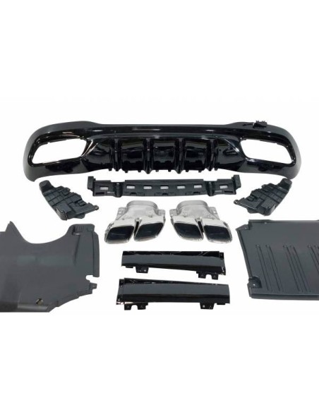 Difusor Trasero Volkswagen Golf 7 look GTI 2 Salidas