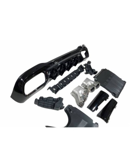 Difusor Trasero Volkswagen Golf 7 look GTI 2 Salidas