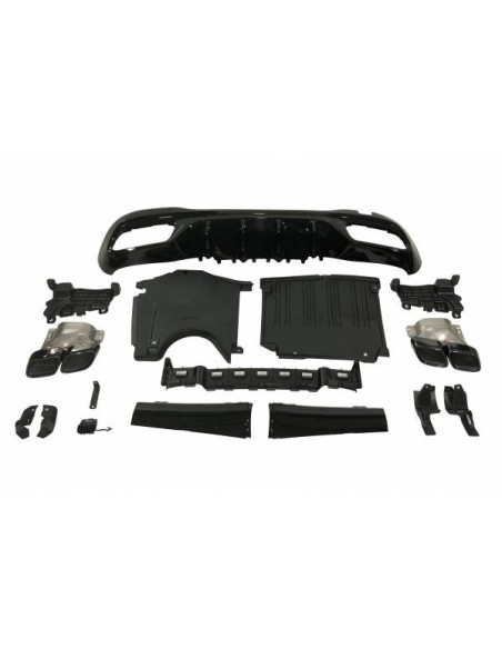 Difusor Trasero Volkswagen Golf 7 look GTI 1 Salida