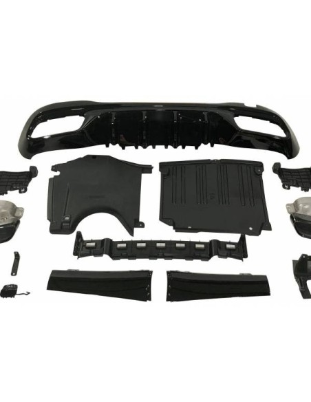 Difusor Trasero Volkswagen Golf 7 look GTI 1 Salida